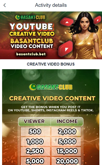  Creative Video Bonus